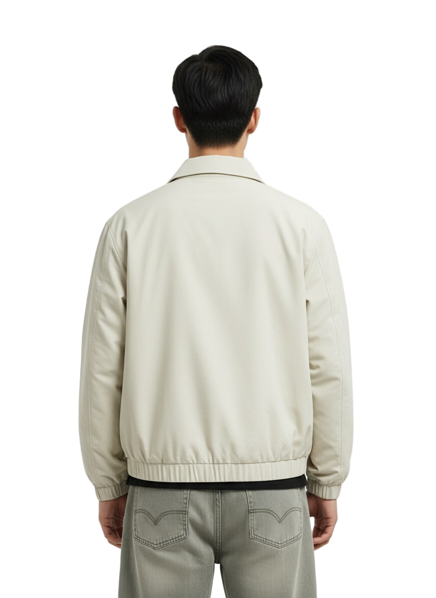 Elastic Hem Long Sleeve Jacket