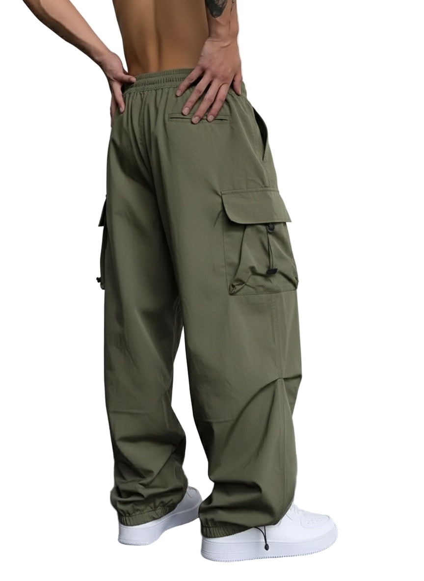Oversized Cargo Parachute Pants