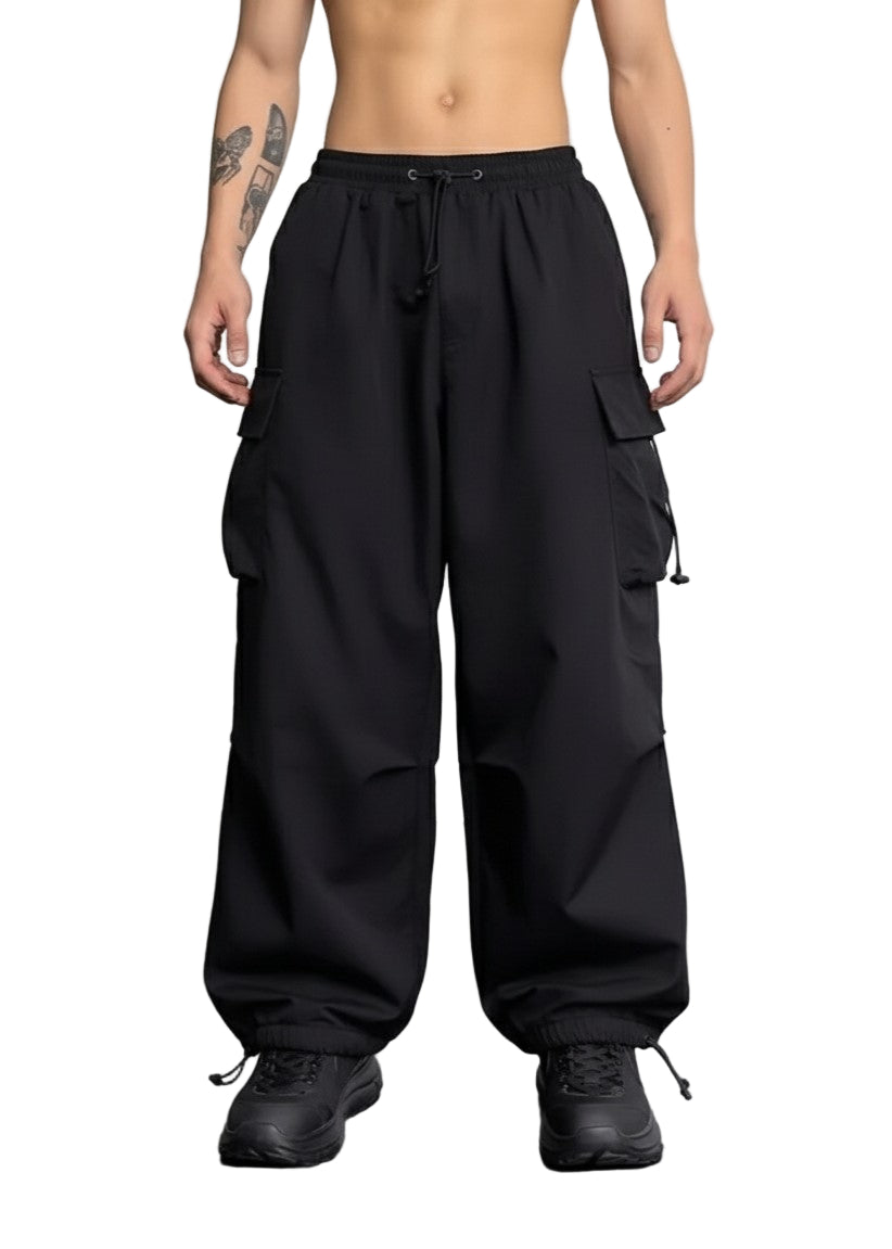 Oversized Cargo Parachute Pants