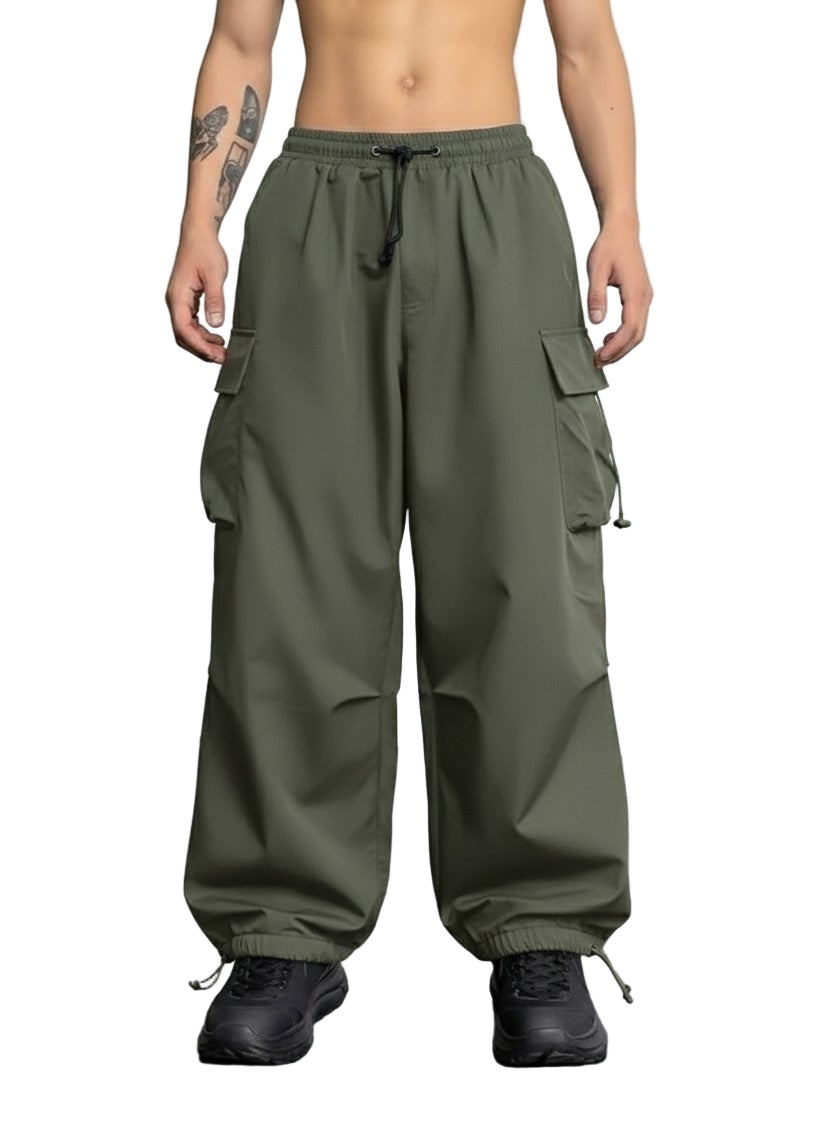 Oversized Cargo Parachute Pants