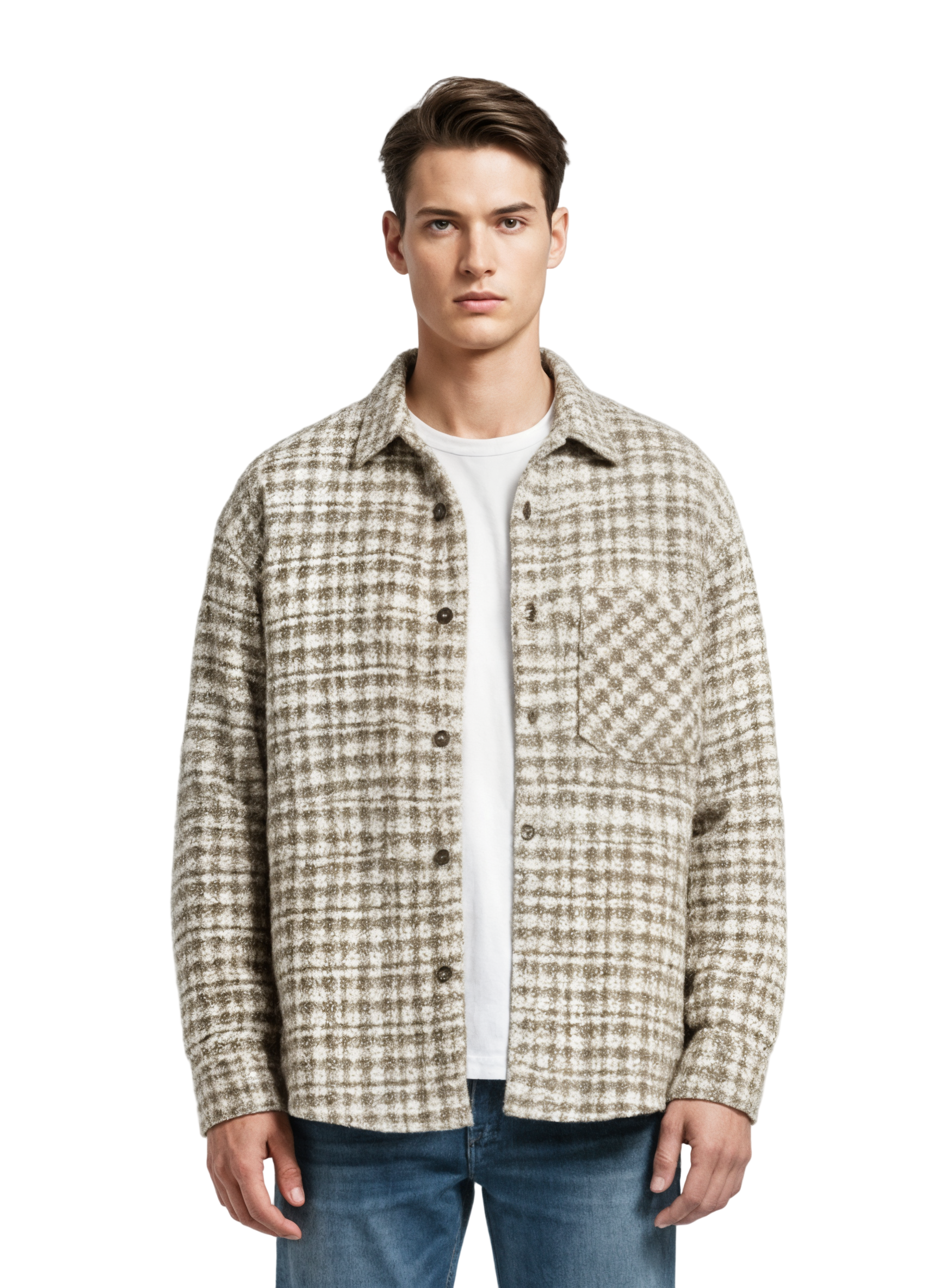 Button Up Shirt with Chest Pocket