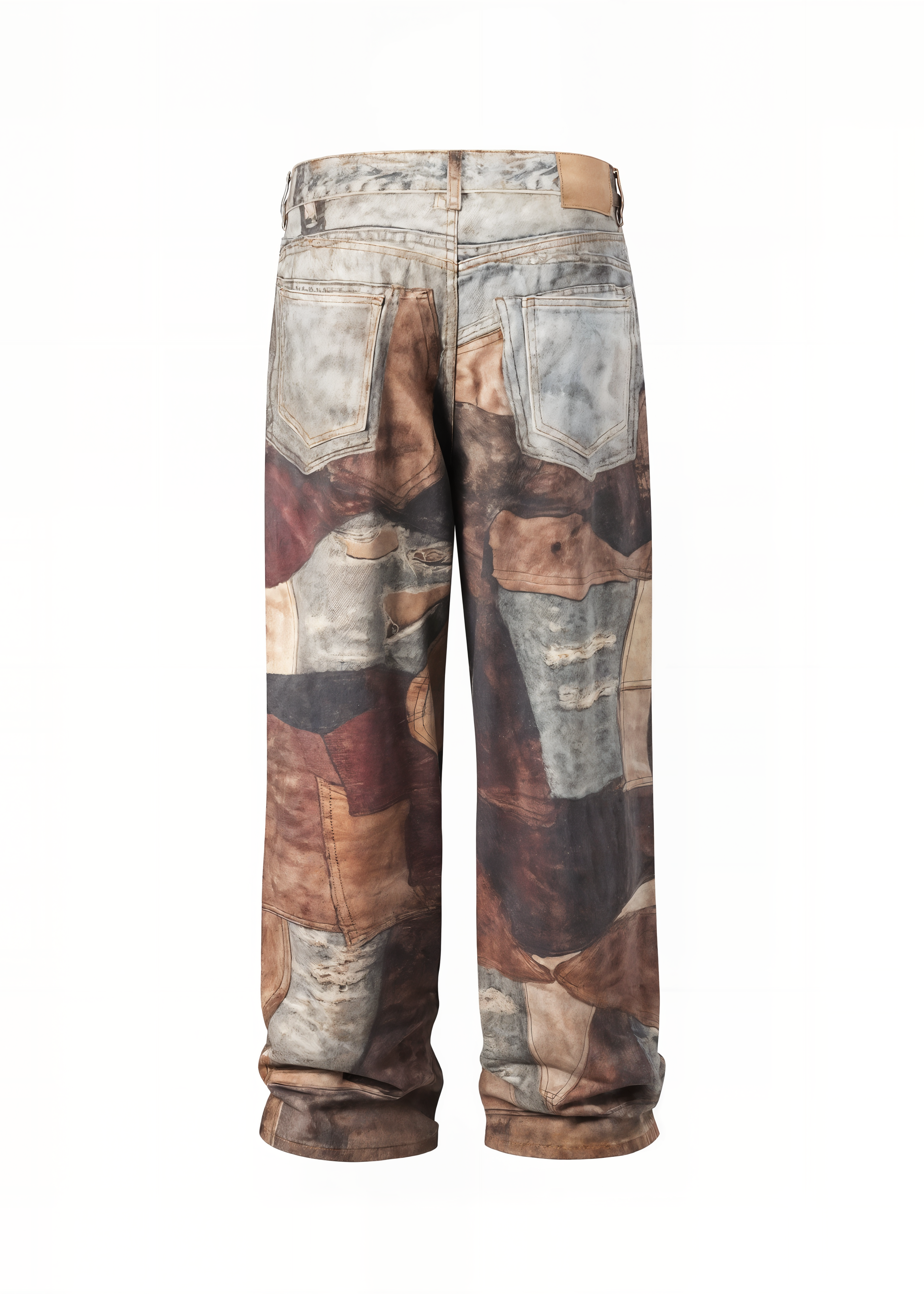 3D Printed Ripped Hole Jeans