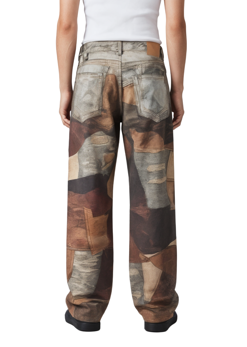 3D Printed Ripped Hole Jeans