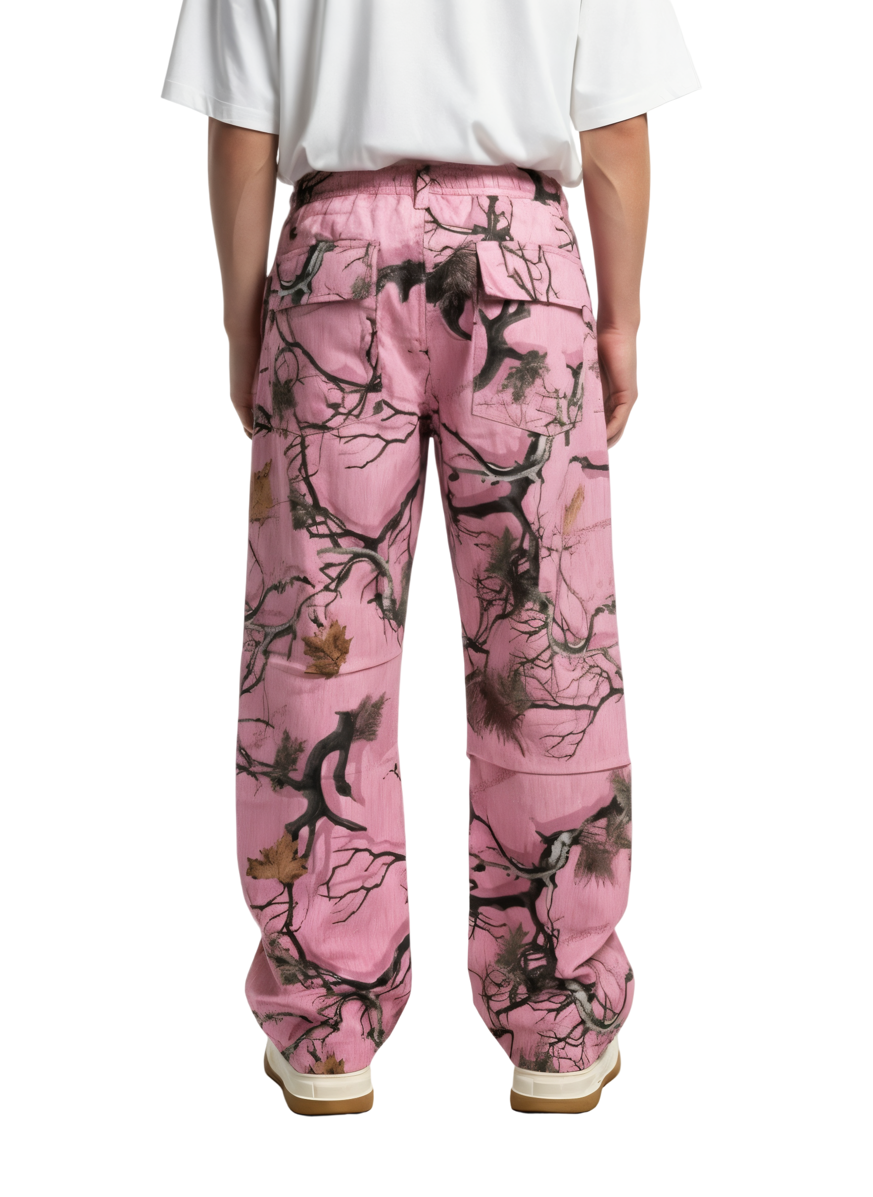 Loose-fit Straight-leg Printed Cargo Pants