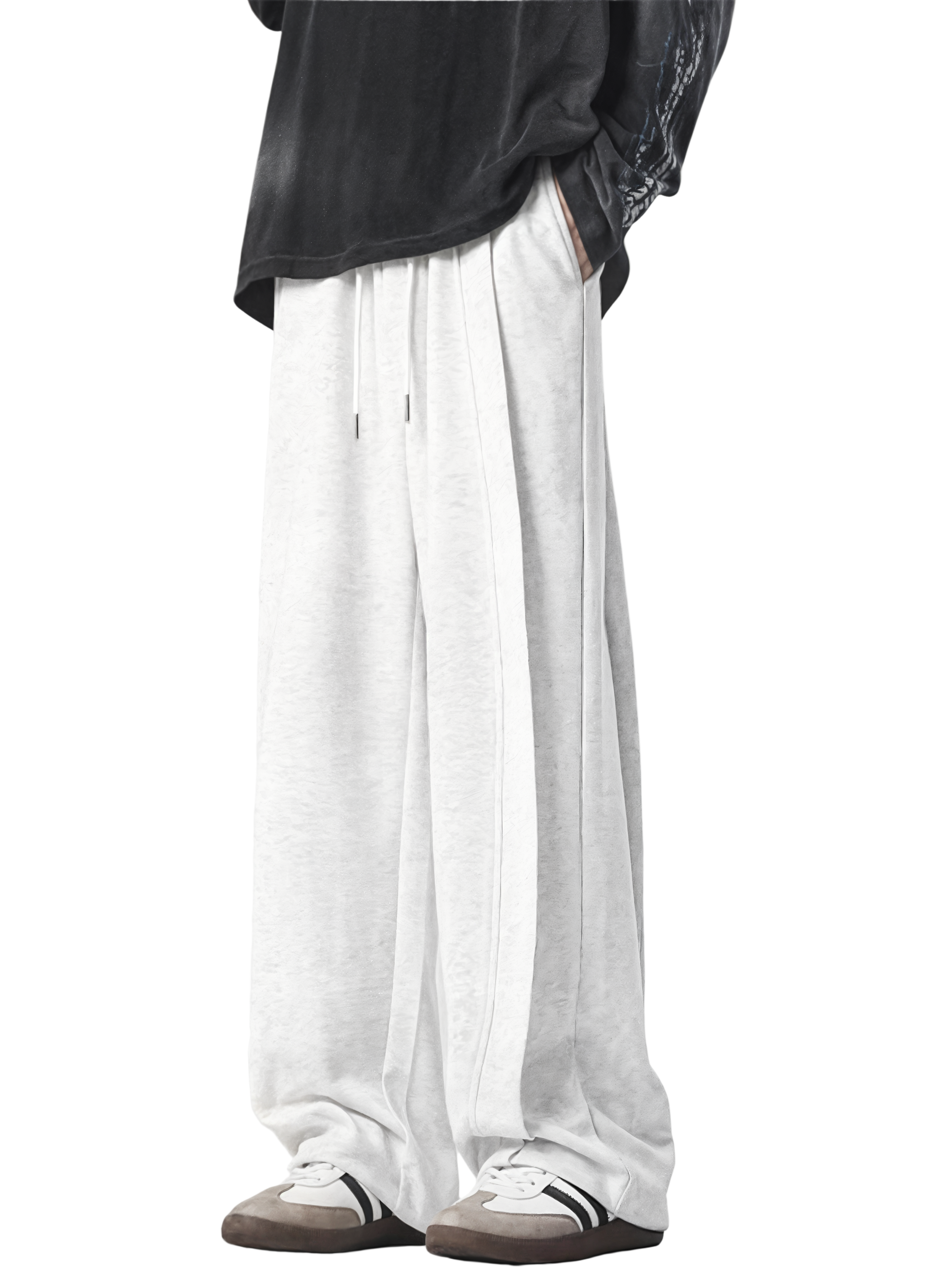 Drawstring Wide Leg Pants