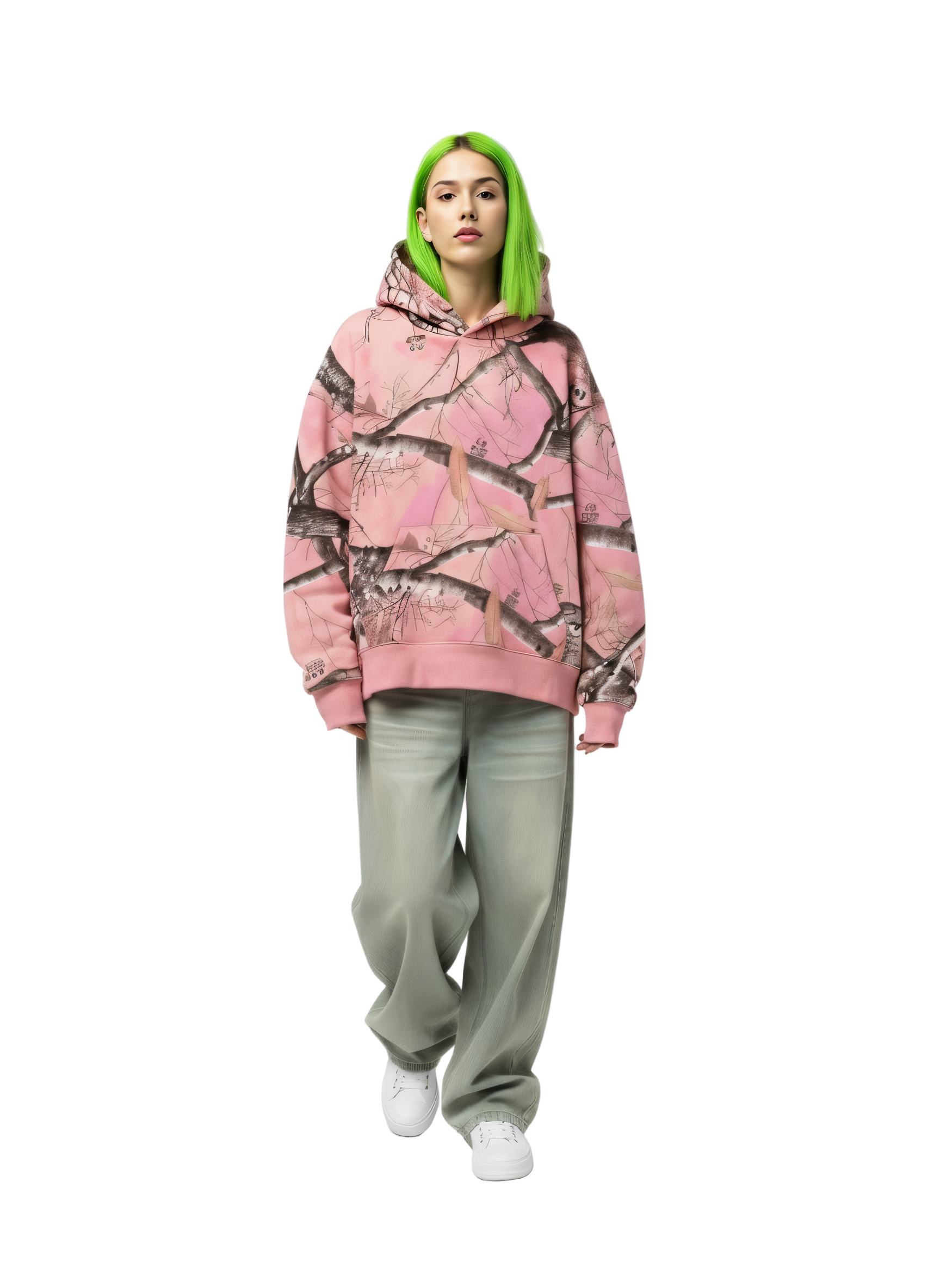 The Pink Camo Set 1 (Pullover Hoodie + Jean Bundle)