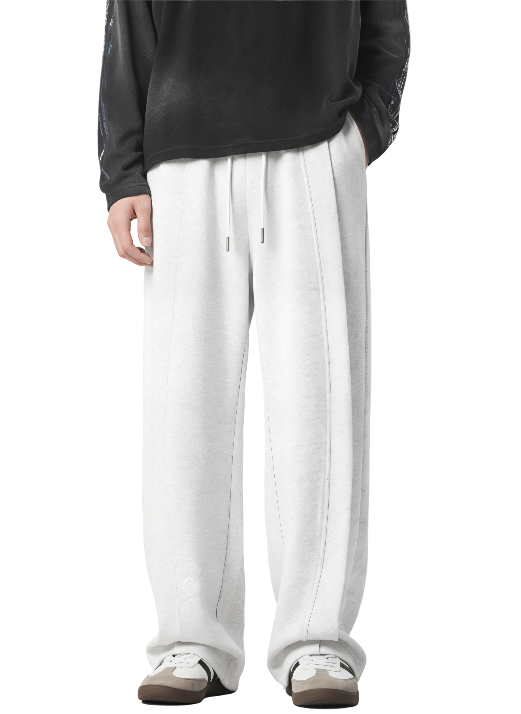 Drawstring Wide Leg Pants