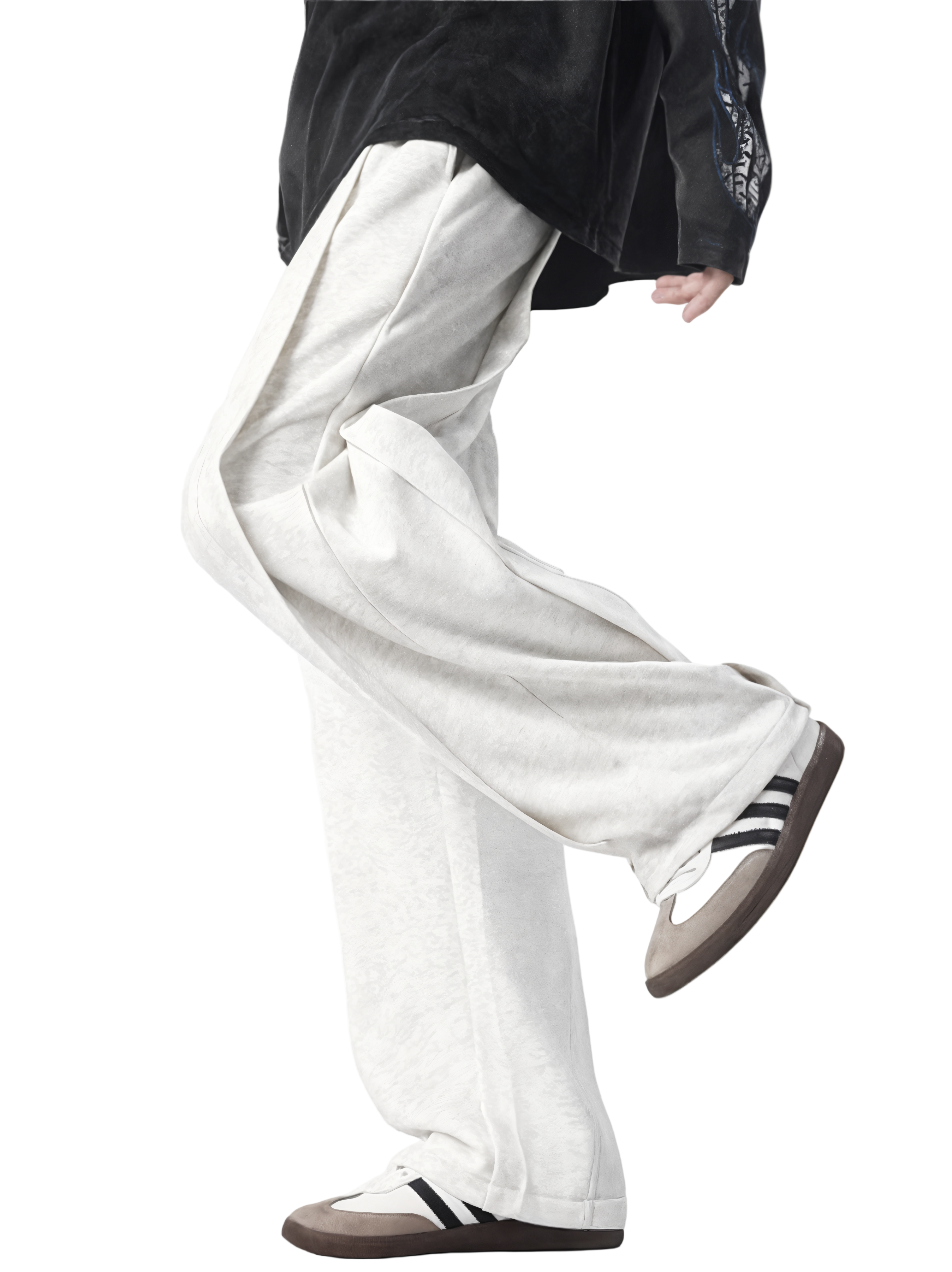 Drawstring Wide Leg Pants