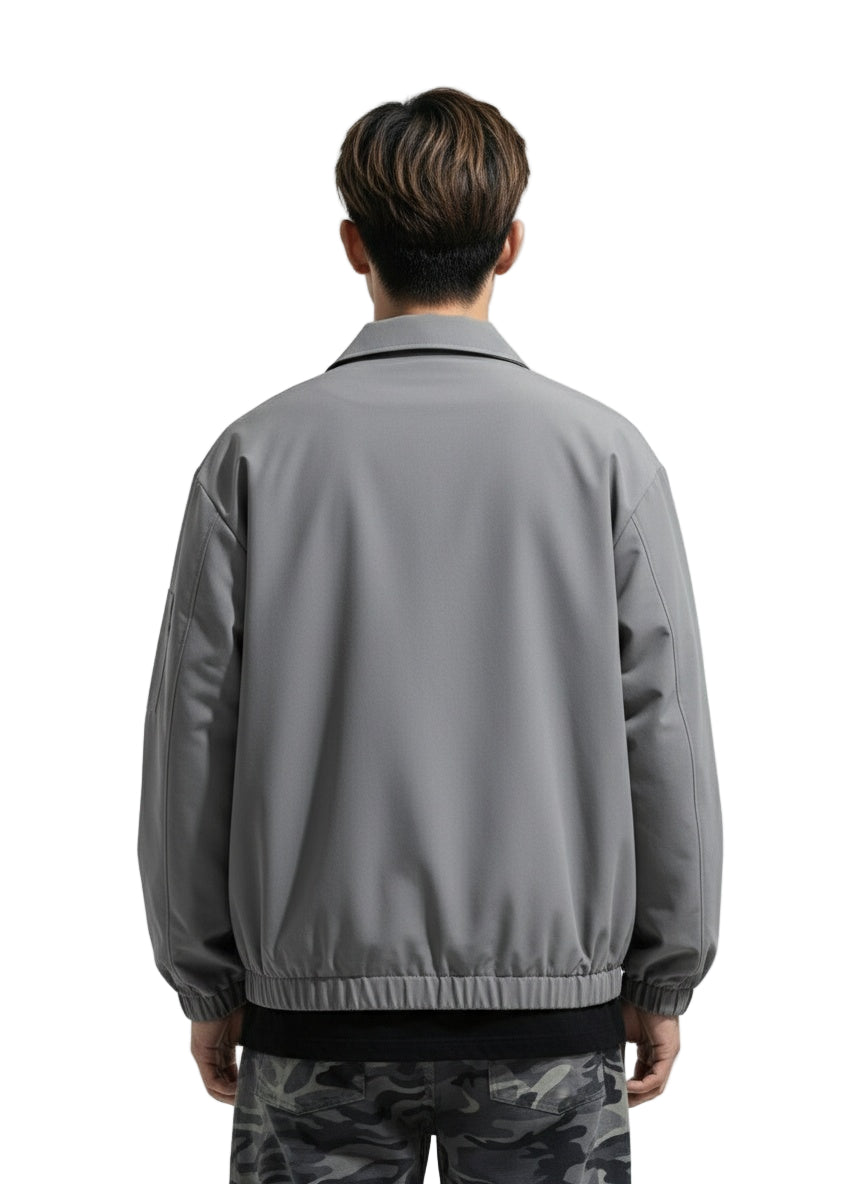 Elastic Hem Long Sleeve Jacket