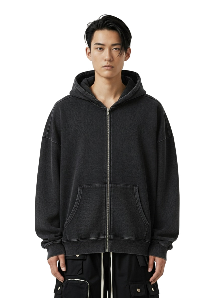 Zip Up Long Sleeve Hoodie