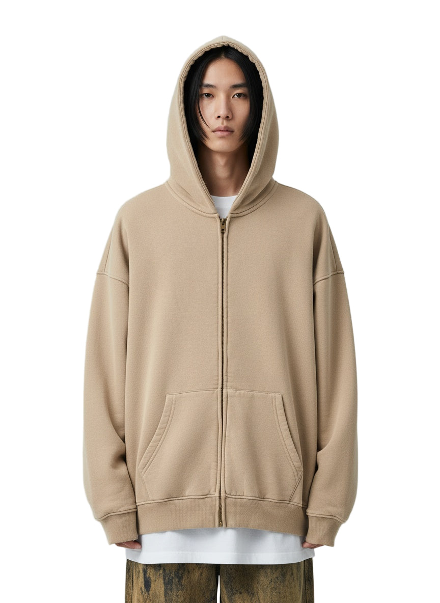 Zip Up Long Sleeve Hoodie