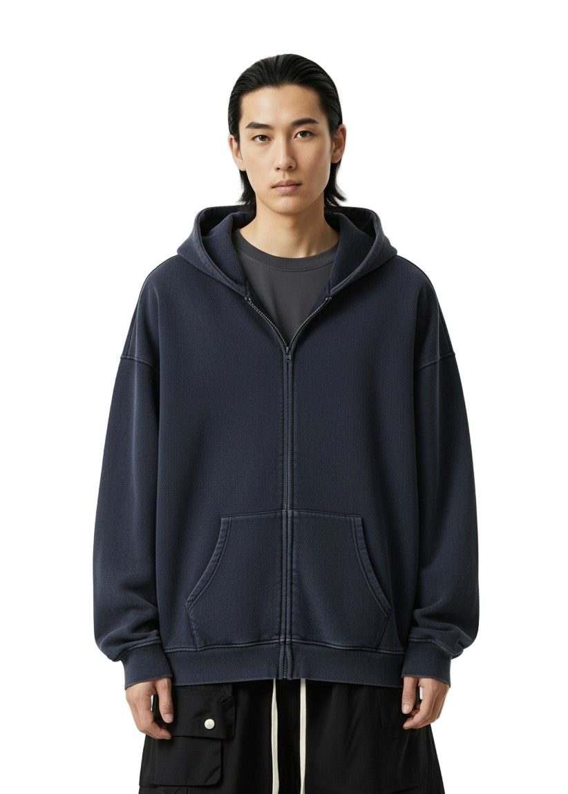 Zip Up Long Sleeve Hoodie