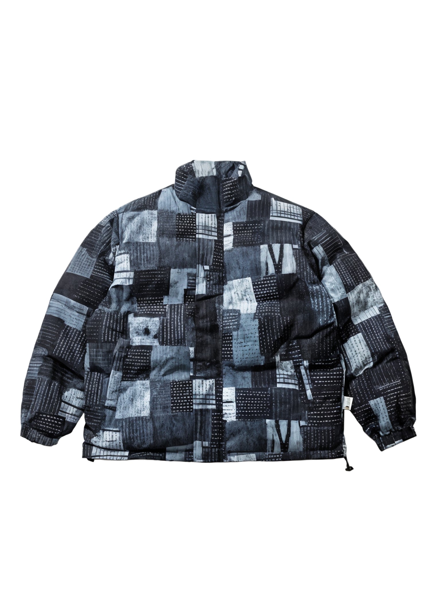 Patchwork Cotton Padded Winter Parka