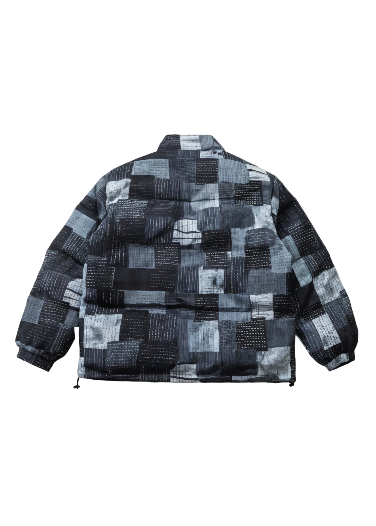 Patchwork Cotton Padded Winter Parka