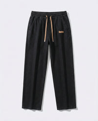 Dark Blue Stretch Drawstring Jeans