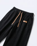 Dark Blue Stretch Drawstring Jeans