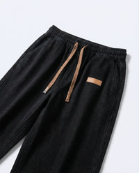 Dark Blue Stretch Drawstring Jeans