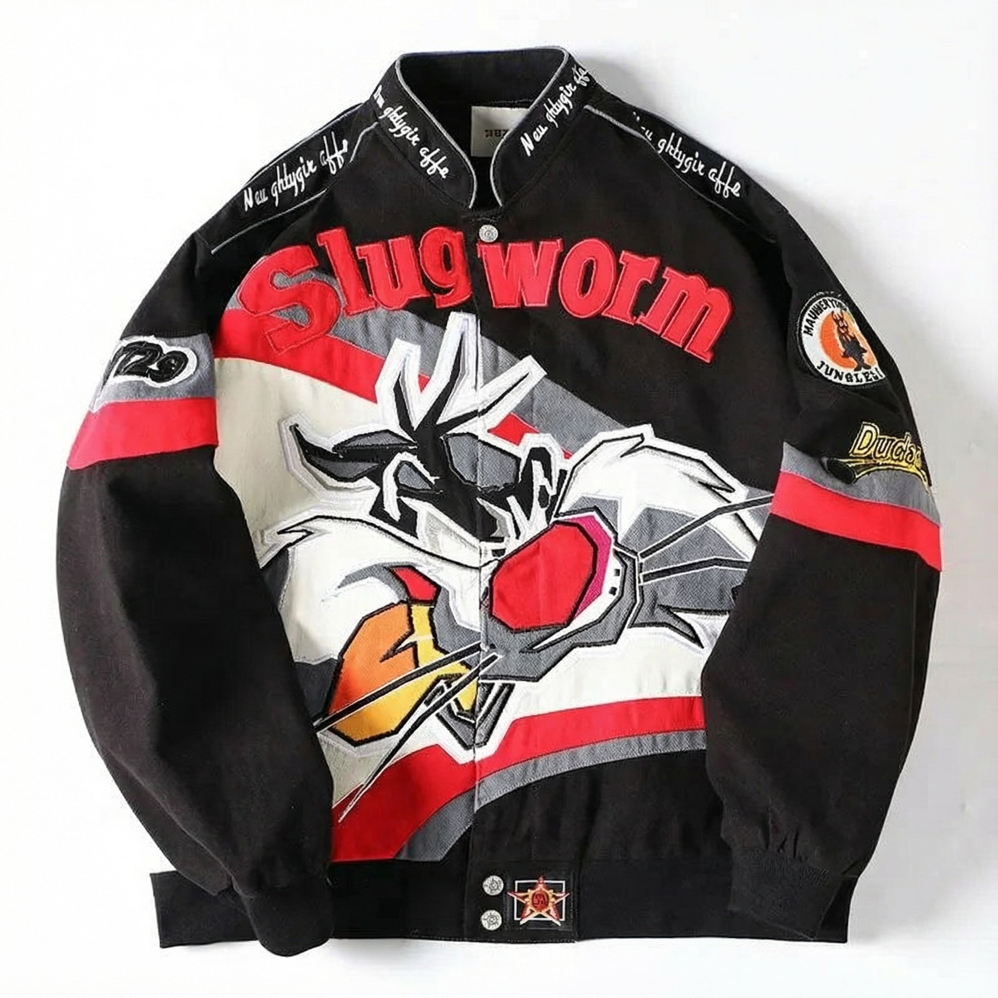 Anime Embroidered Baseball Jacket
