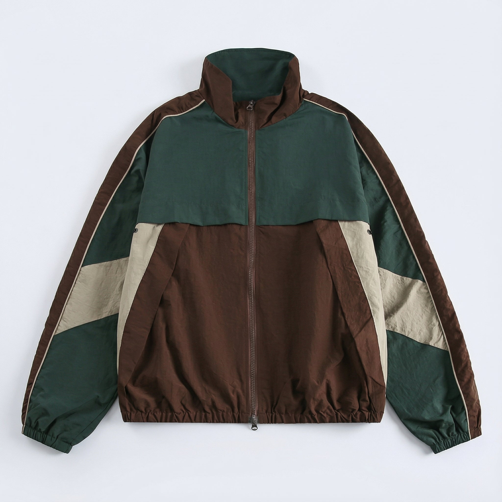 Patchwork Colorblock Windbreaker