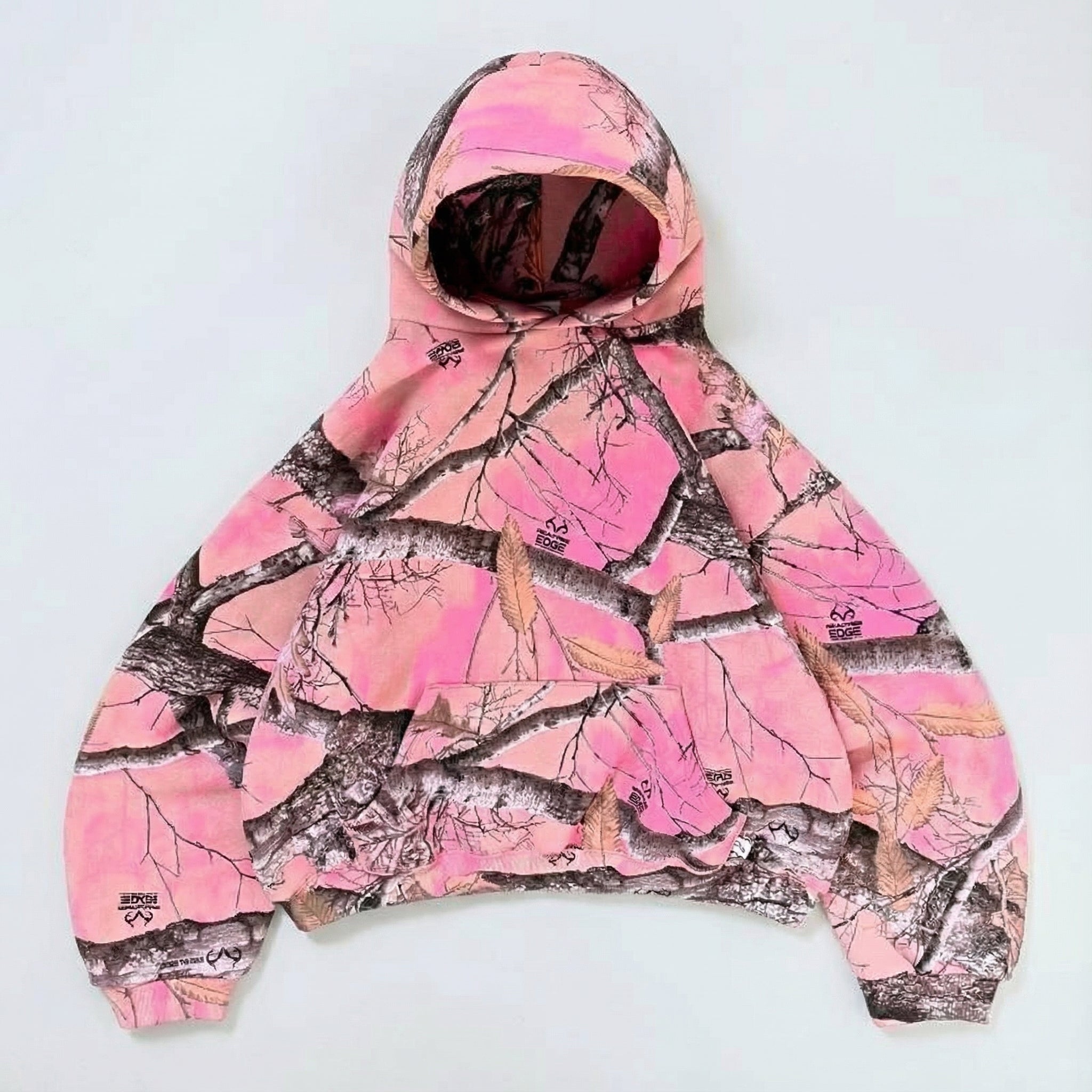 Pink Branch Camo Zip Hoodie