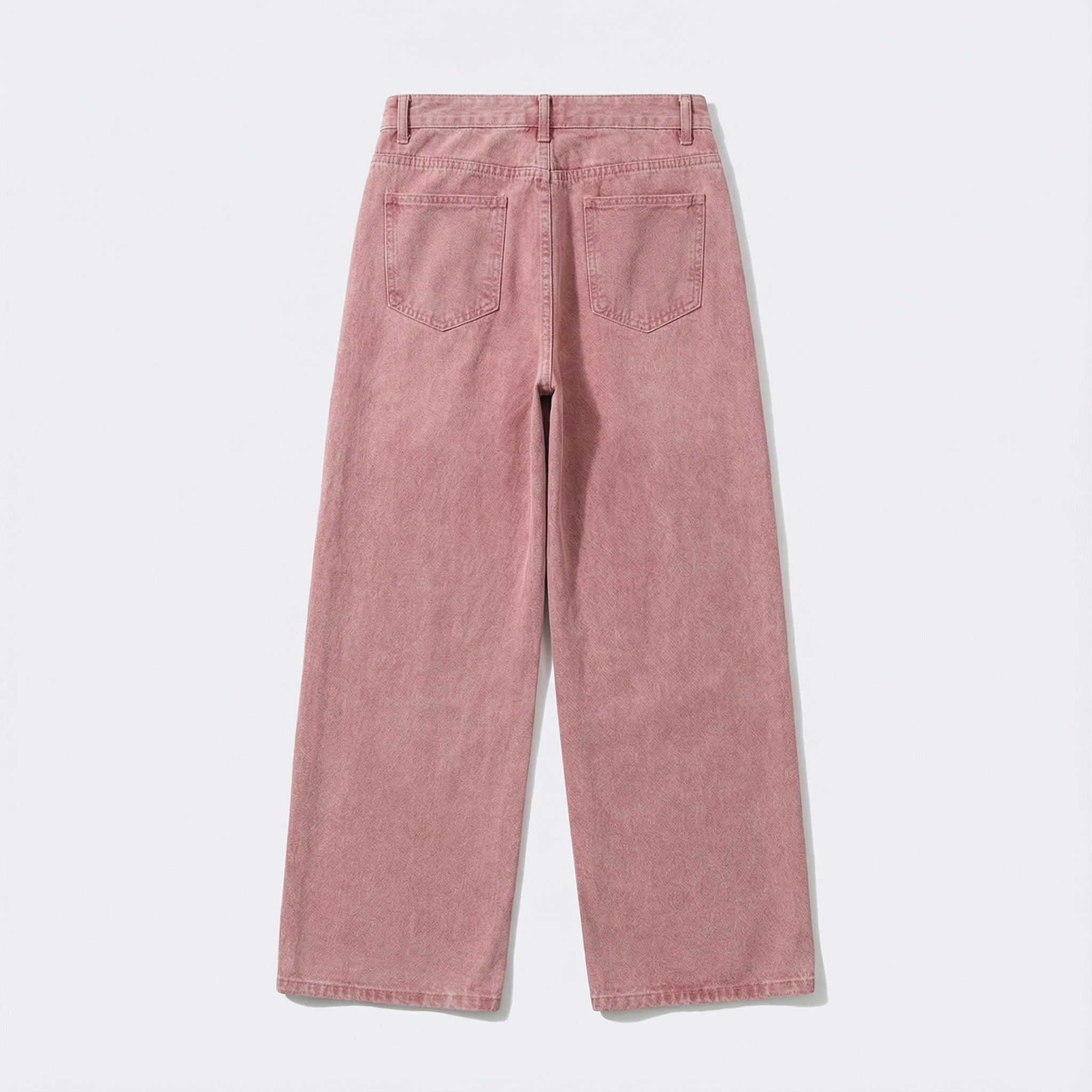 Pink Straight-Leg Jeans