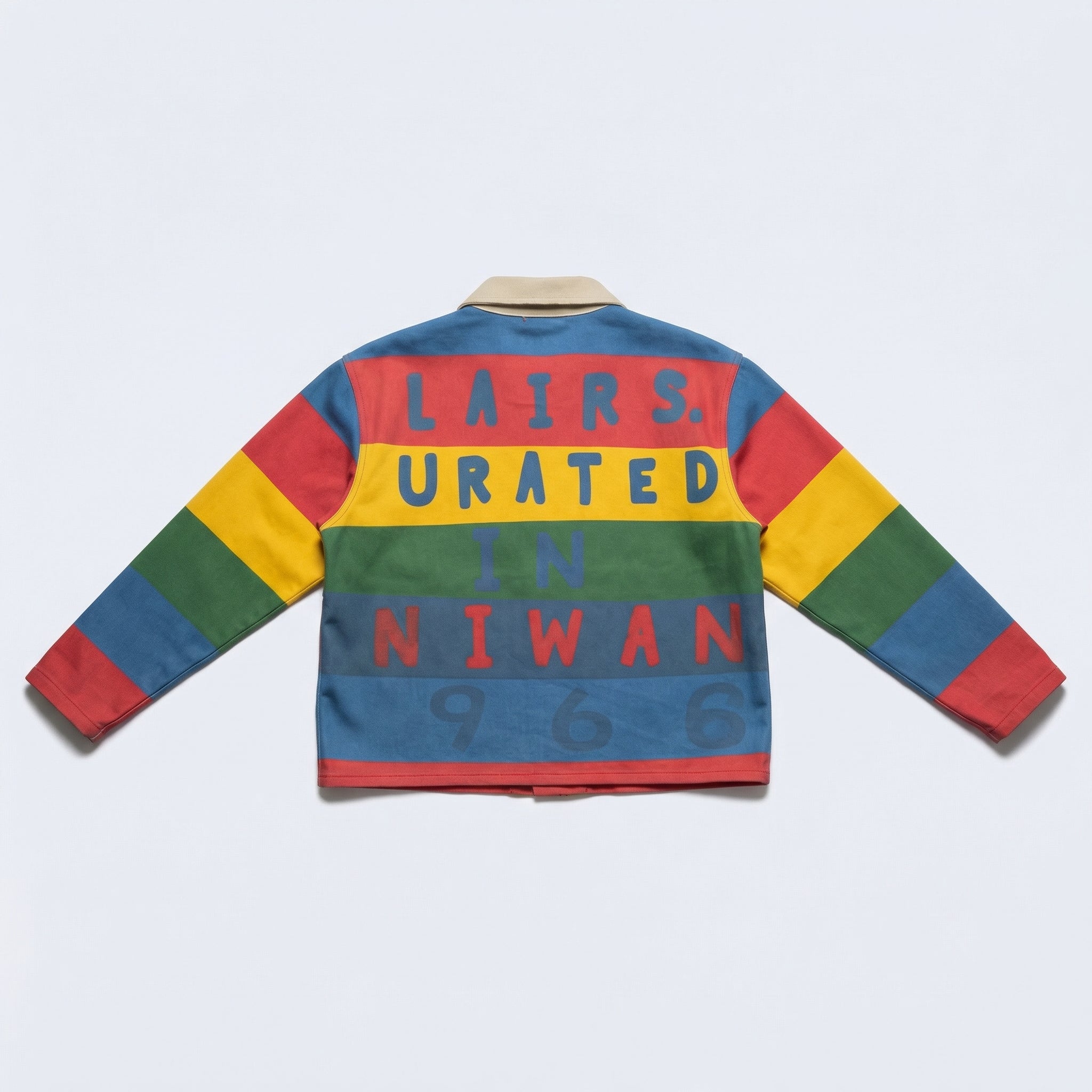 Rainbow Letter Long-Sleeve Polo