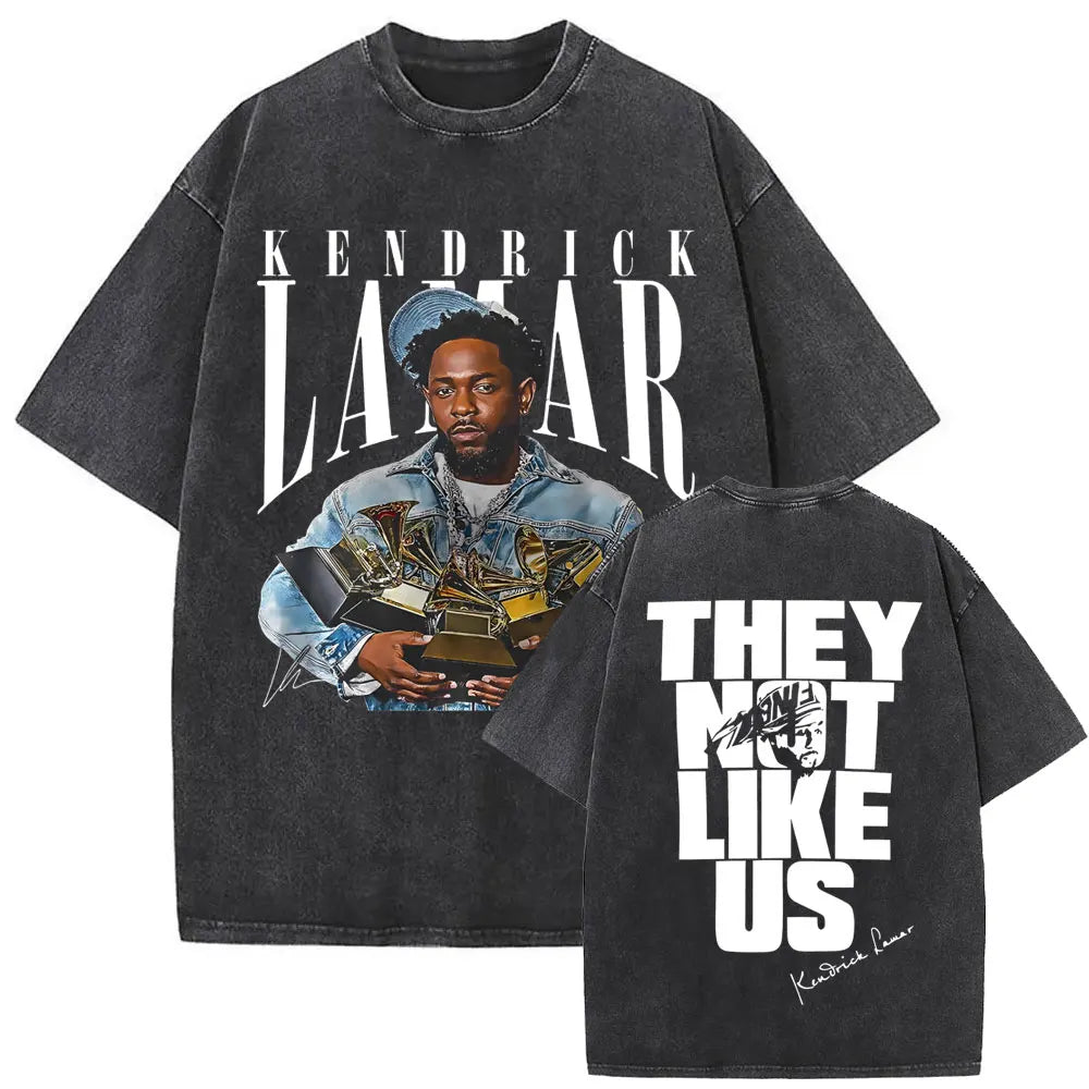 Oversized Kendrick Lamar Washed Vintage T-shirt