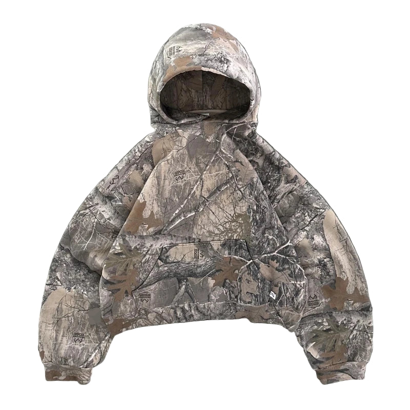 Oversized Camouflage Hoodie