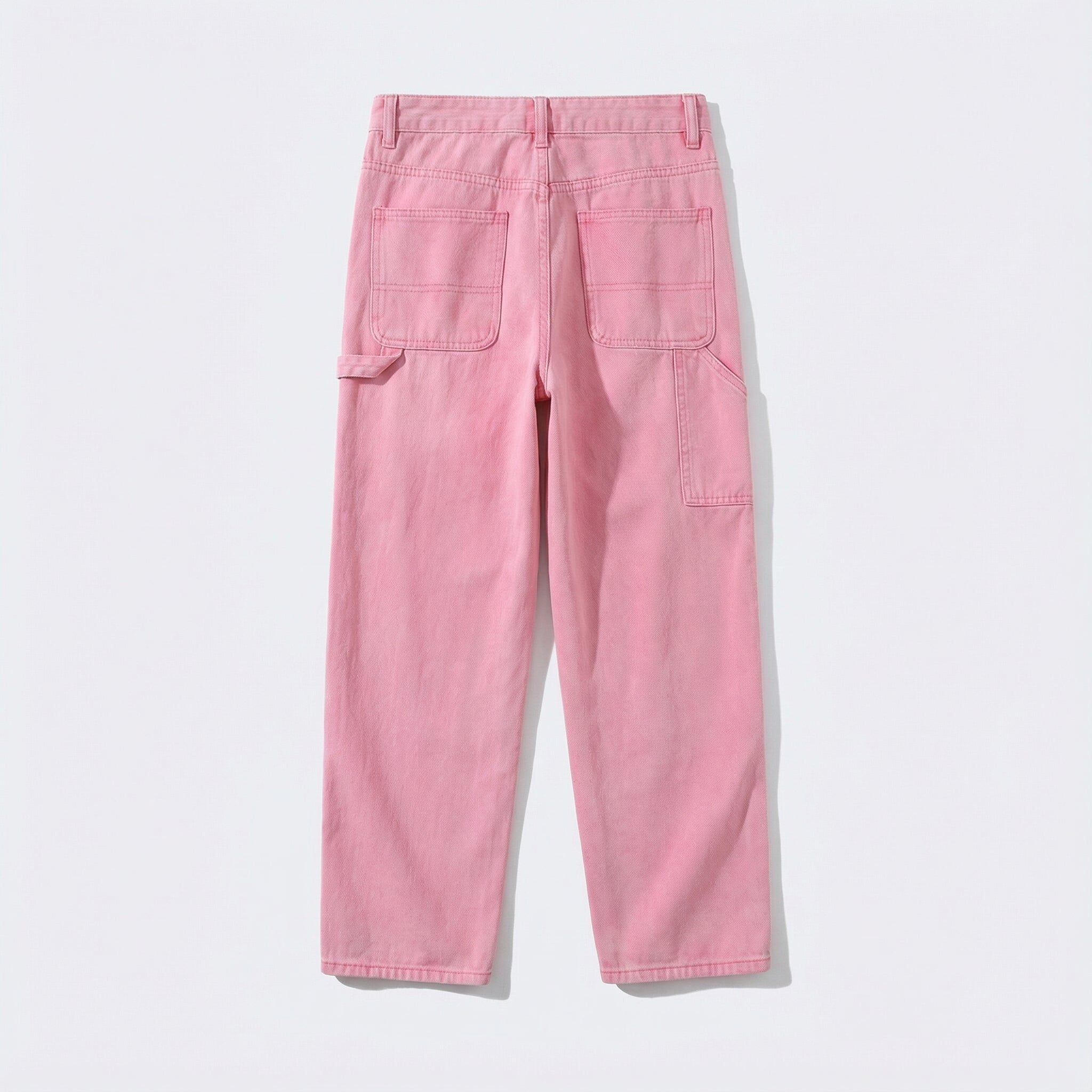 Pink Baggy Cargo Jeans