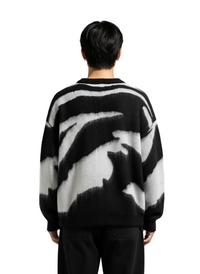 Contrast Round Neck Long Sleeve Sweater