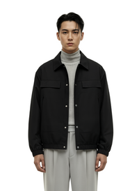 Snap Down Long Sleeve Jacket