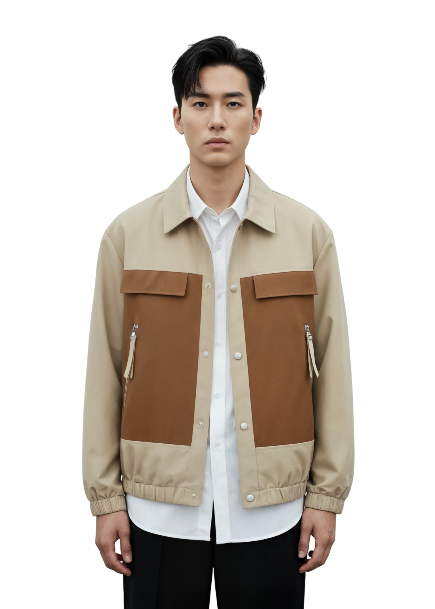 Snap Down Long Sleeve Jacket