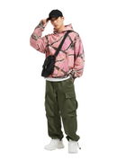 The Pink Camo Set 2 (Camo Hoodie  + Cargo Pant Bundle)
