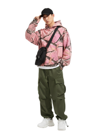The Pink Camo Set 2 (Camo Hoodie  + Cargo Pant Bundle)