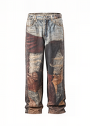 3D Printed Ripped Hole Jeans