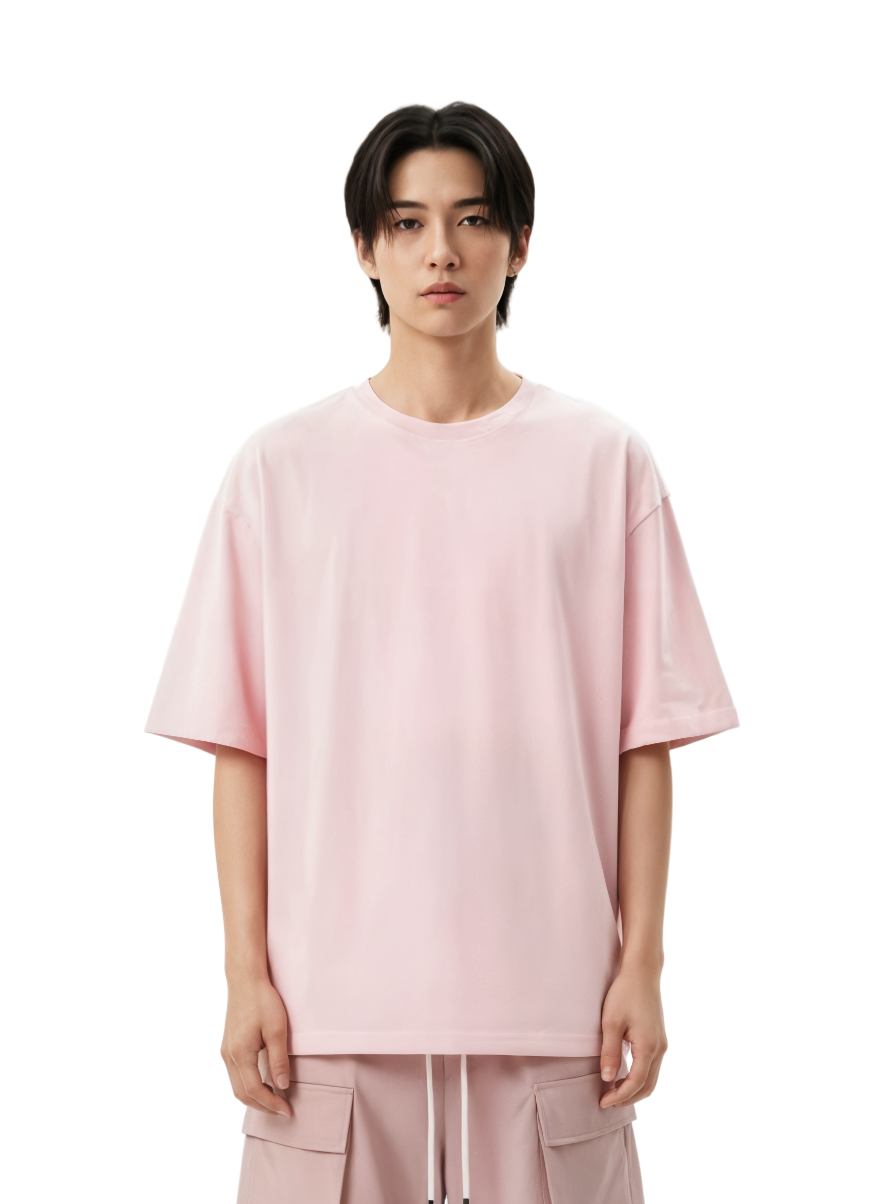 Round Neck Drop Shoulder T-Shirt