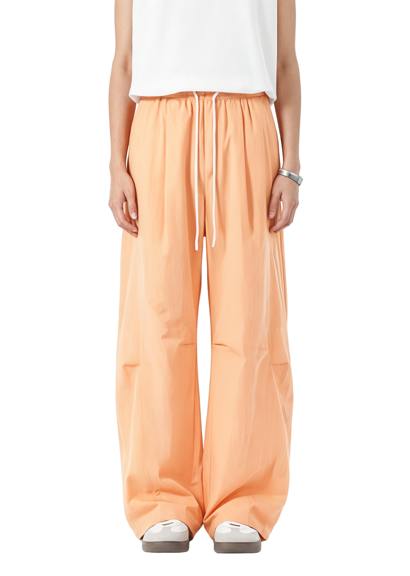 Elastic Waist Wide Leg Pants