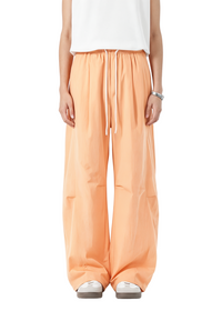 Elastic Waist Wide Leg Pants