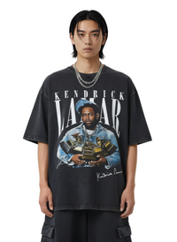 Oversized Kendrick Lamar Washed Vintage T-shirt
