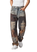3D Printed Ripped Hole Jeans