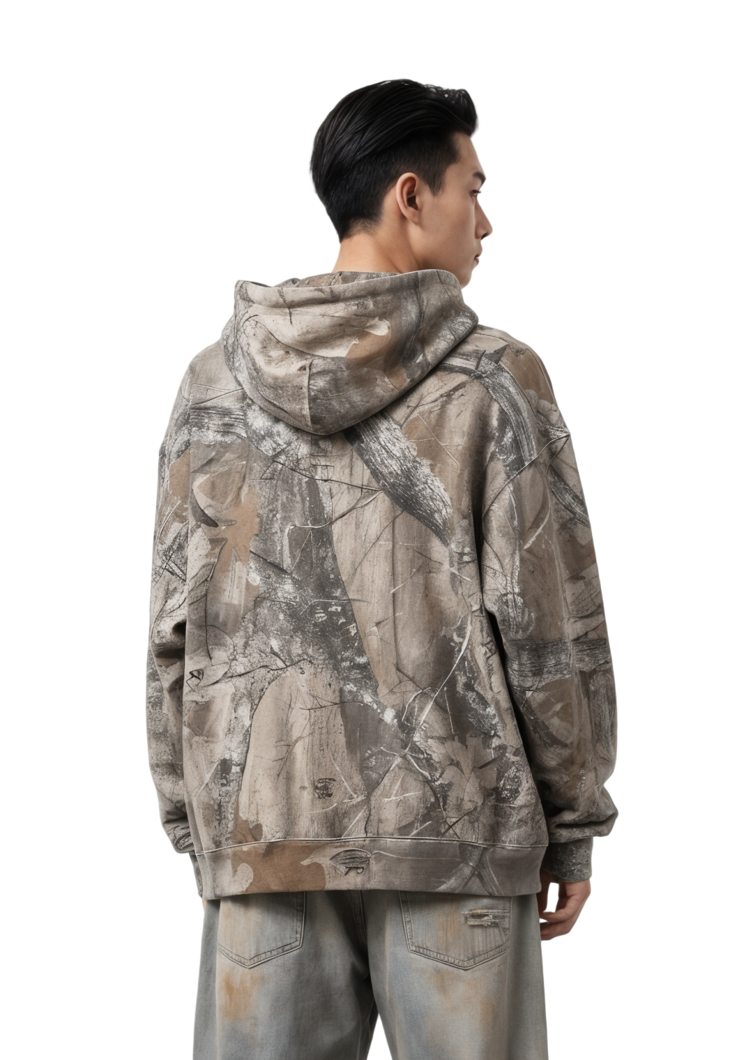 Oversized Camouflage Hoodie