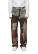 3D Printed Ripped Hole Jeans
