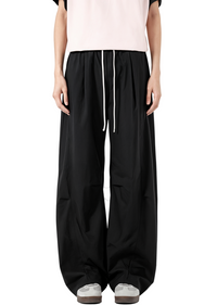 Elastic Waist Wide Leg Pants