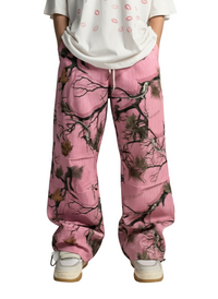 Loose-fit Straight-leg Printed Cargo Pants