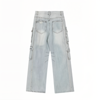 Washed Loose Straight Leg Jeans