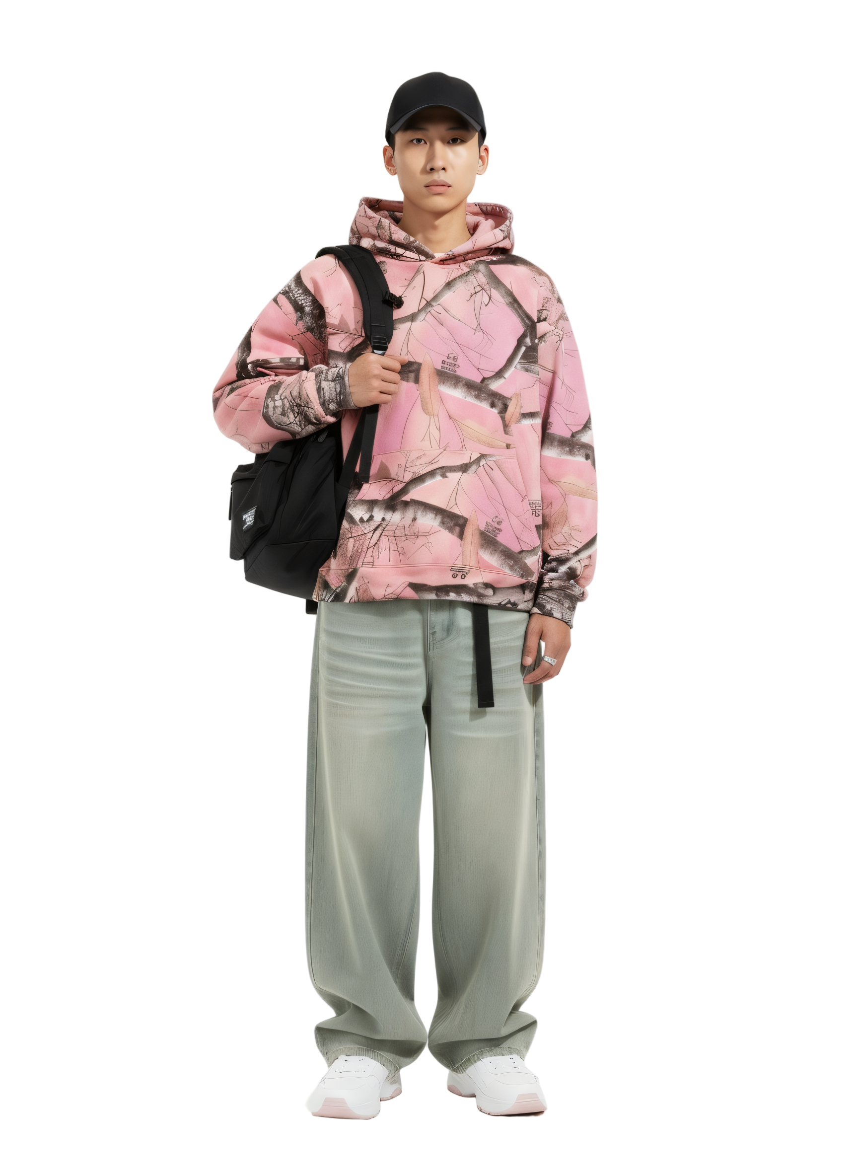 The Pink Camo Set 1 (Pullover Hoodie + Jean Bundle)