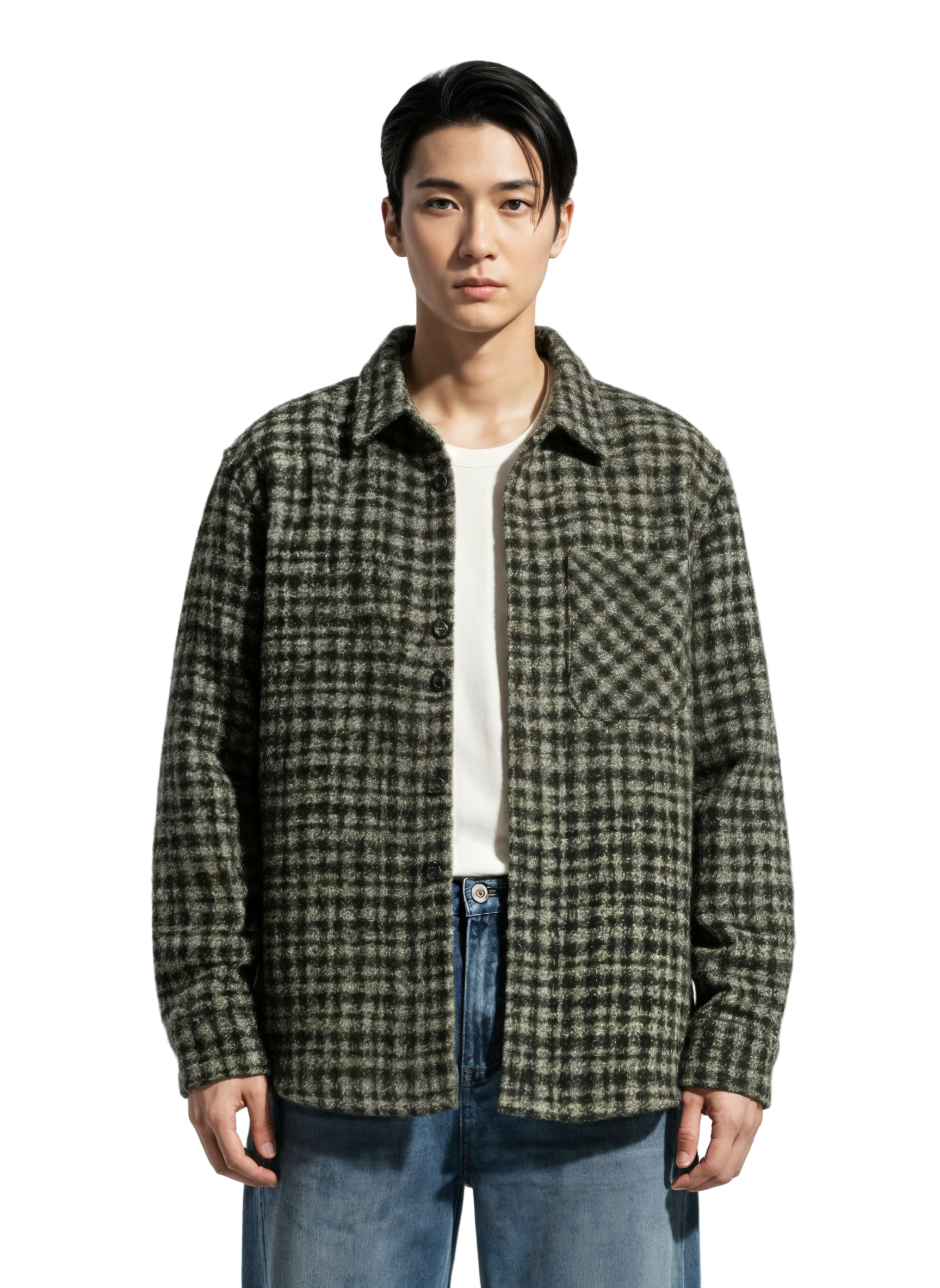 Button Up Shirt with Chest Pocket
