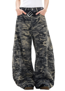Camouflage Wide Leg Pants