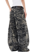 Camouflage Wide Leg Pants