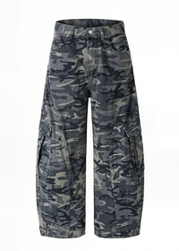 Camouflage Wide Leg Pants